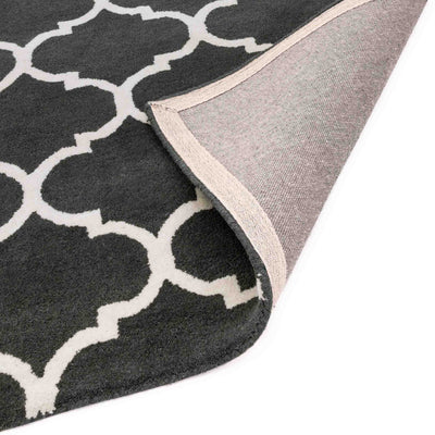 Laagpolig vloerkleed Easy Living Albany Ogee Charcoal