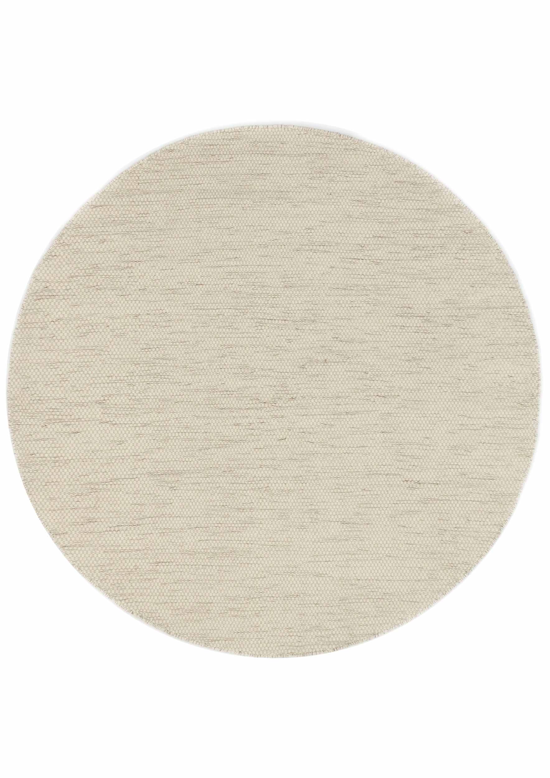 Rond vloerkleed MOMO Rugs Teppe White Naturel