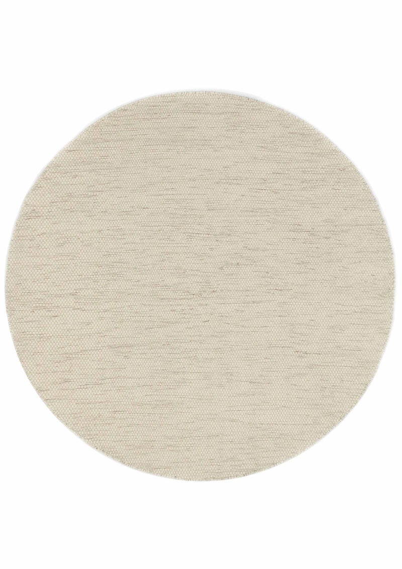 Rond vloerkleed MOMO Rugs Teppe White Naturel