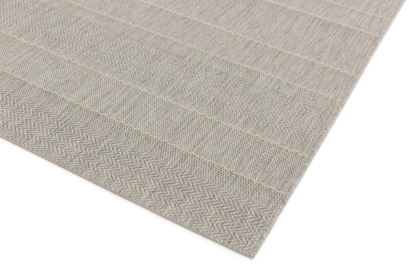 Laagpolig vloerkleed Easy Living Patio Beige Stripe