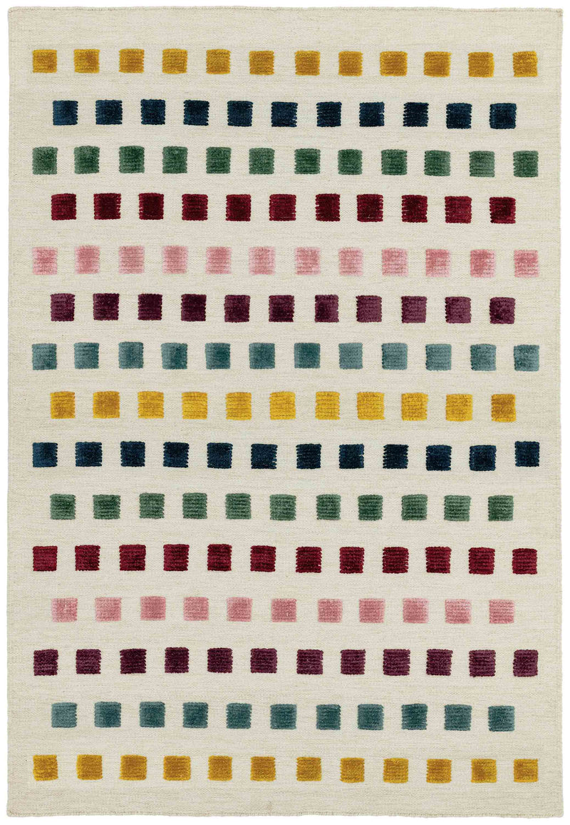 Laagpolig vloerkleed Easy Living Theo Jewel Squares