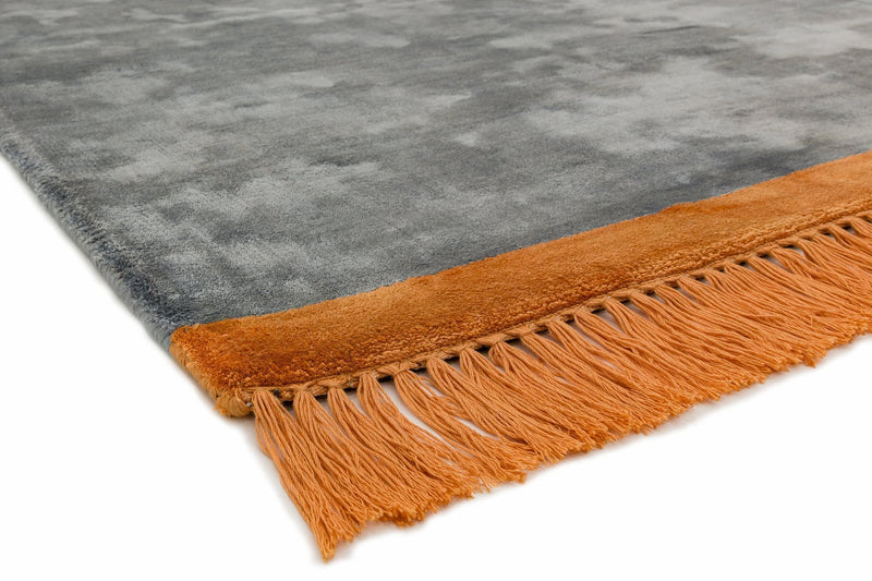 Laagpolig vloerkleed Easy Living Elgin Rug ~Grey Orange Border