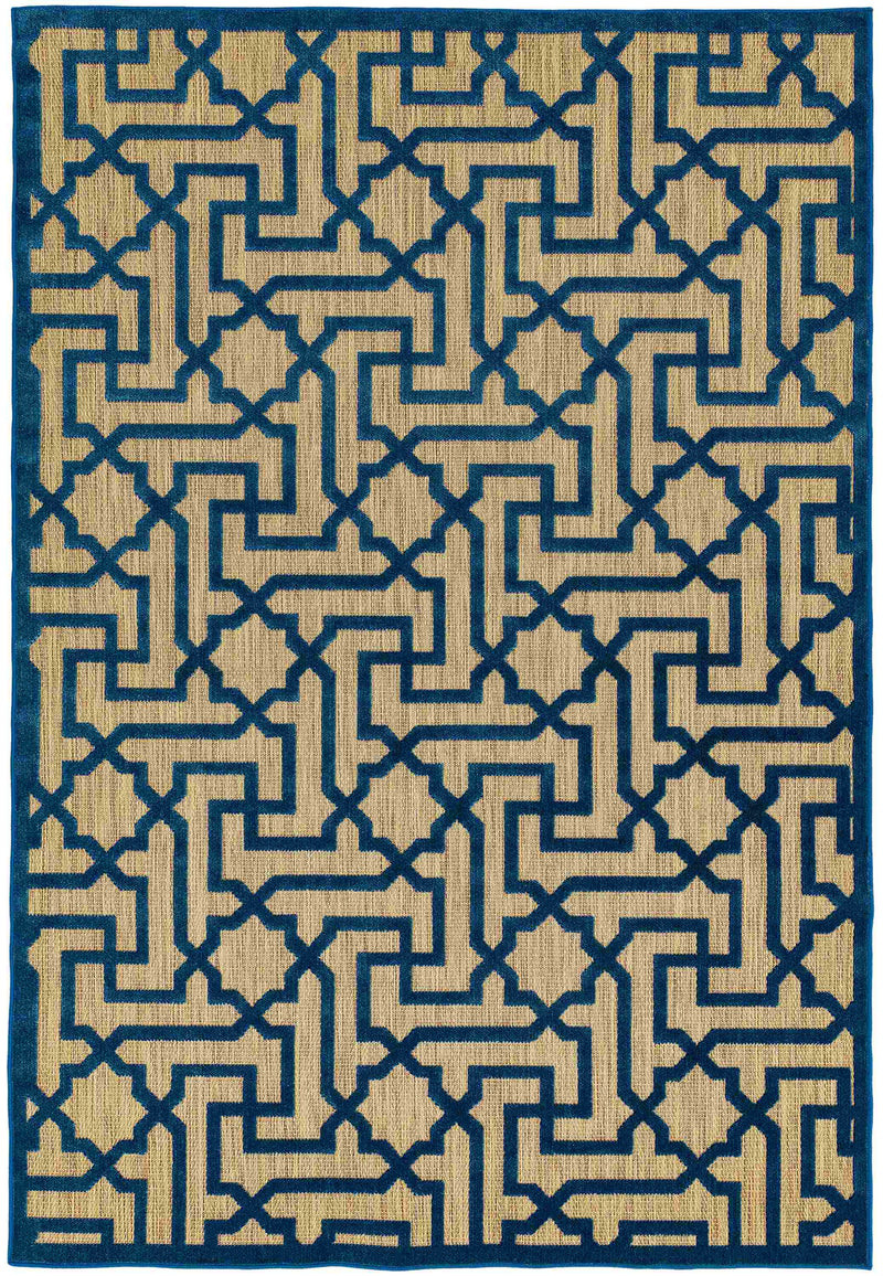 Laagpolig vloerkleed Easy Living Plaza 03 Navy
