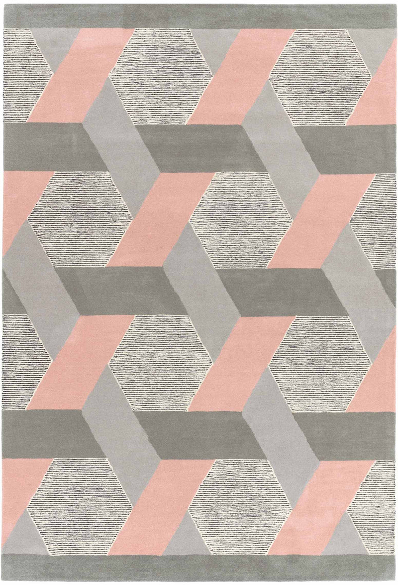 Laagpolig vloerkleed Easy Living Camden Rug Pink