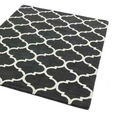 Laagpolig vloerkleed Easy Living Albany Ogee Charcoal
