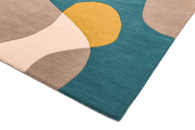 Laagpolig vloerkleed Easy Living Matrix Arc Taupe