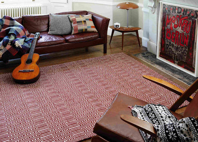 Laagpolig vloerkleed Easy Living Sloan Marsala