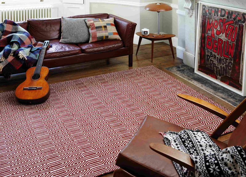 Laagpolig vloerkleed Easy Living Sloan Marsala