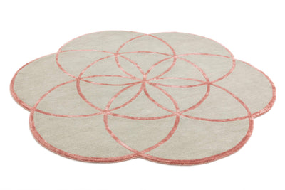 Rond vloerkleed Easy Living Lotus Rug Pink