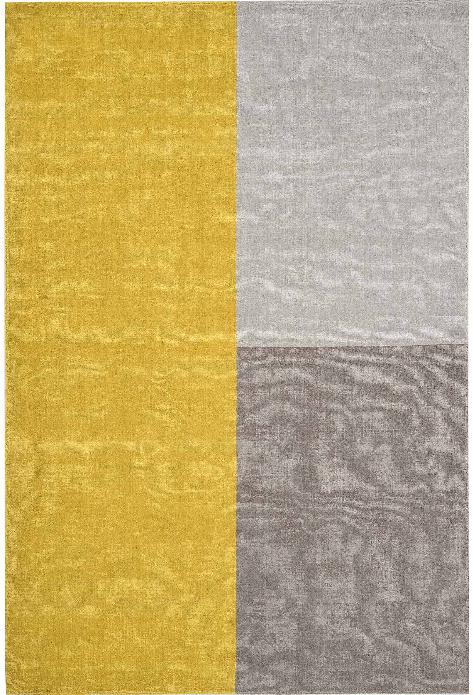Laagpolig vloerkleed Easy Living Blox Rug Mustard