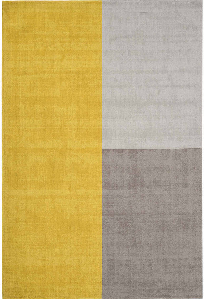 Laagpolig vloerkleed Easy Living Blox Rug Mustard