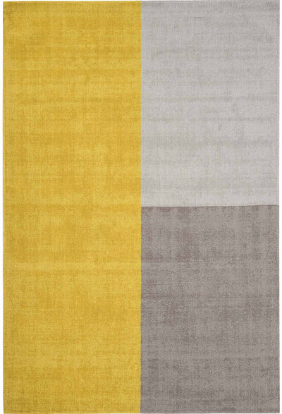 Laagpolig vloerkleed Easy Living Blox Rug Mustard
