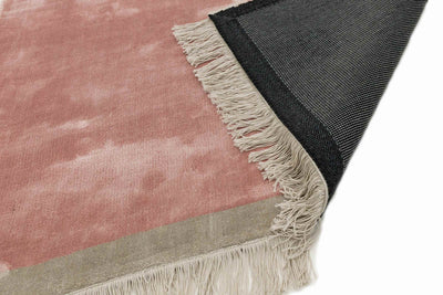 Laagpolig vloerkleed Easy Living Elgin Rug Pink Slver Border