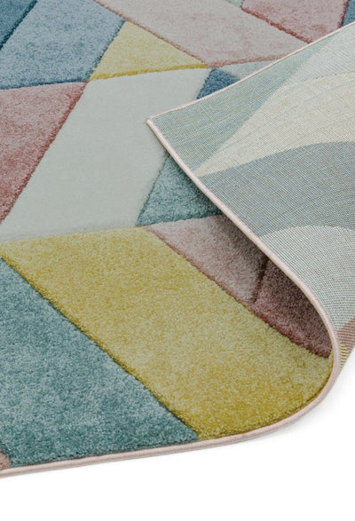 Laagpolig vloerkleed Easy Living Sketch Rhombus Multi