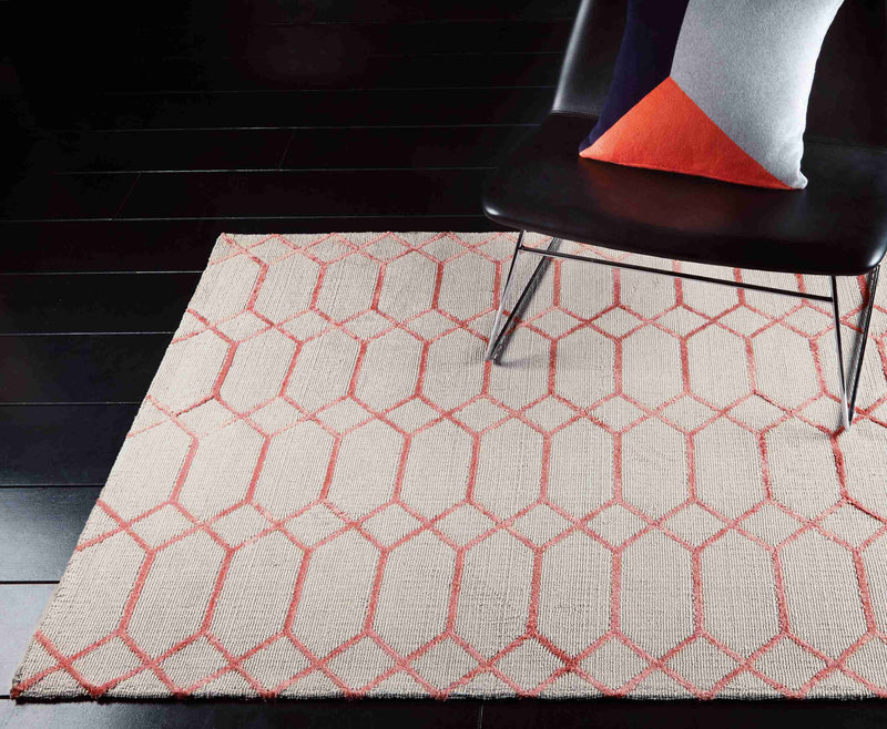 Laagpolig vloerkleed Easy Living Koko Coral