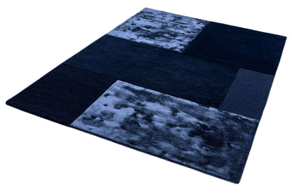 Laagpolig vloerkleed Easy Living Tate Tonal Textures Rug Navy