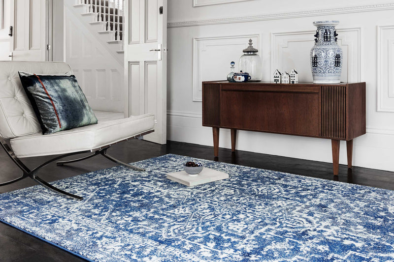 Laagpolig vloerkleed Easy Living Nova Antique Navy