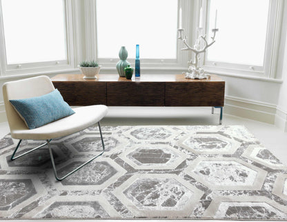 Laagpolig vloerkleed Easy Living Aurora AU12 Crystal