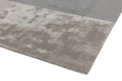 Laagpolig vloerkleed Easy Living Tate Tonal Textures Rug Silver