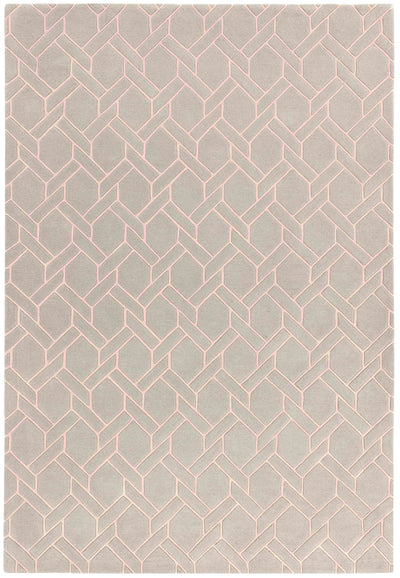 Laagpolig vloerkleed Easy Living Nexus Rug Fine Lines Silver Pink