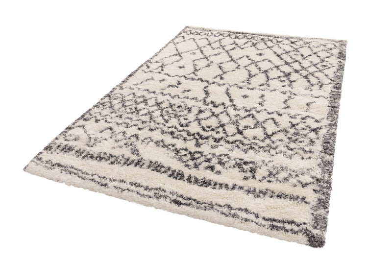 Hoogpolig vloerkleed Easy Living Alto Rug al04 Cream Grey