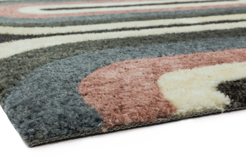 Hoogpolig vloerkleed Easy Living Gala Rug GA05 Pink Oval