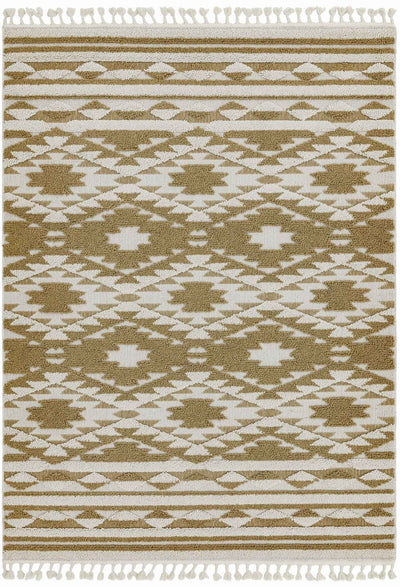Laagpolig vloerkleed Easy Living Taza Ochre