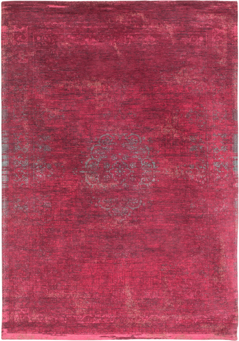 Laagpolig vloerkleed Louis de Poortere 8260 Fading World Medallion Scarlet