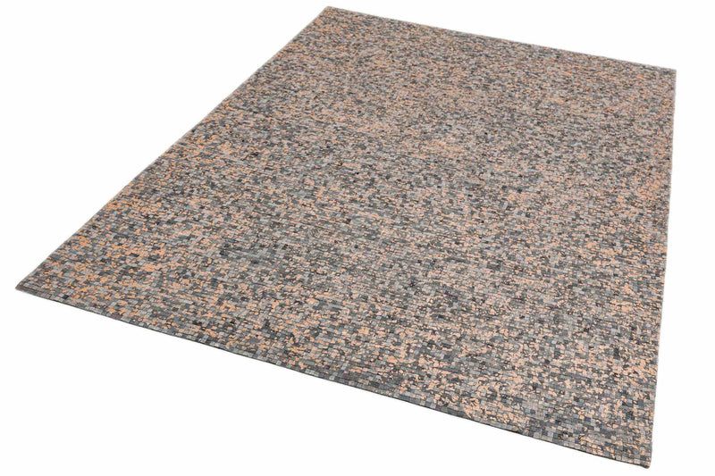 Laagpolig vloerkleed Easy Living Elona Mosaic Cowhide Grey