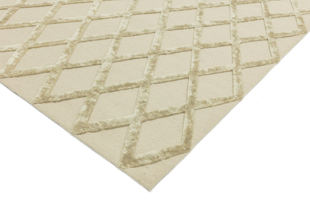 Laagpolig vloerkleed Easy Living Dixon Gold Diamond