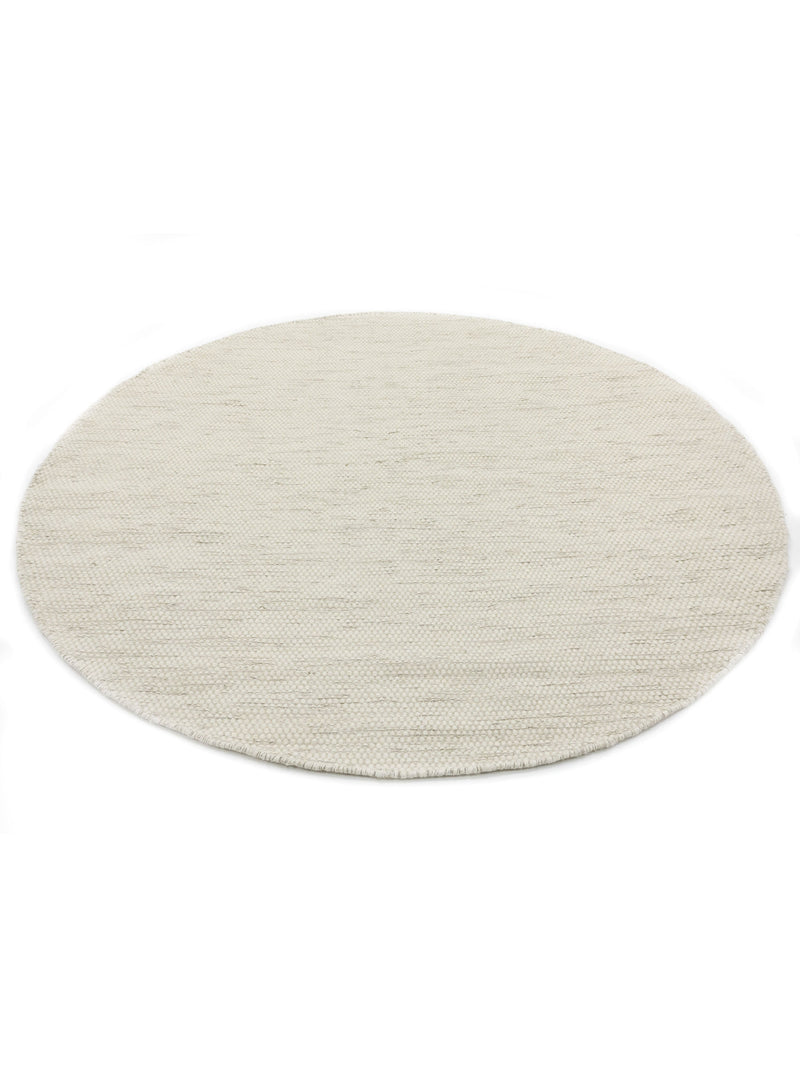 Rond vloerkleed MOMO Rugs Teppe White Naturel