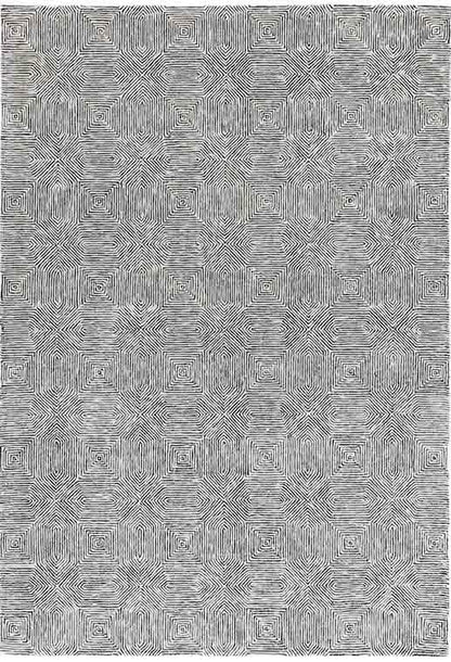 Laagpolig vloerkleed Easy Living Camden Rug Black White