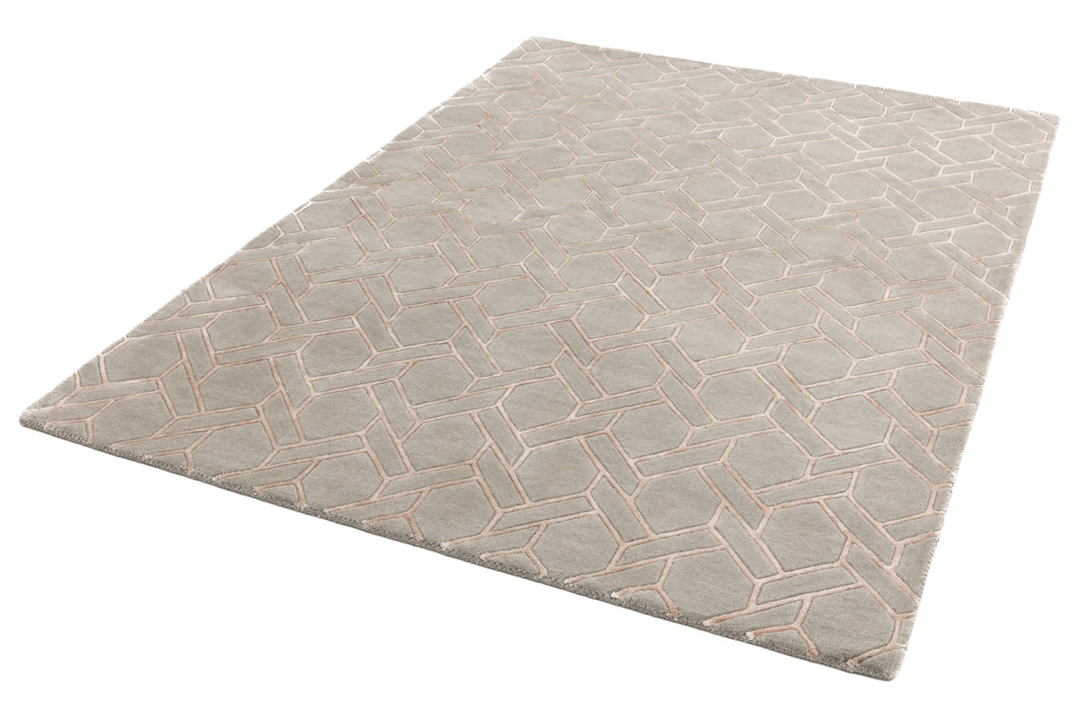 Laagpolig vloerkleed Easy Living Nexus Rug Fine Lines Silver Pink
