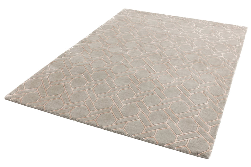 Laagpolig vloerkleed Easy Living Nexus Rug Fine Lines Silver Pink