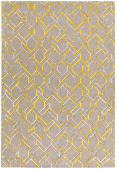 Laagpolig vloerkleed Easy Living Nexus Rug Fine Lines Silver Yellow