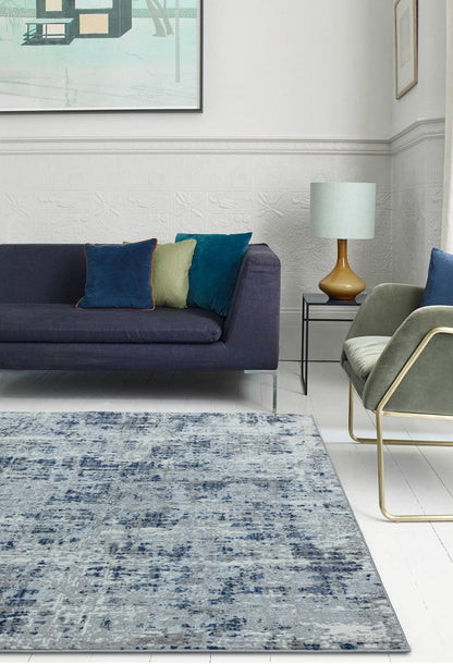 Laagpolig vloerkleed Easy Living Orion or04 Abstract Blue