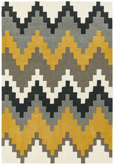 Laagpolig vloerkleed Rugestiq Matrix Cuzzo Mustard