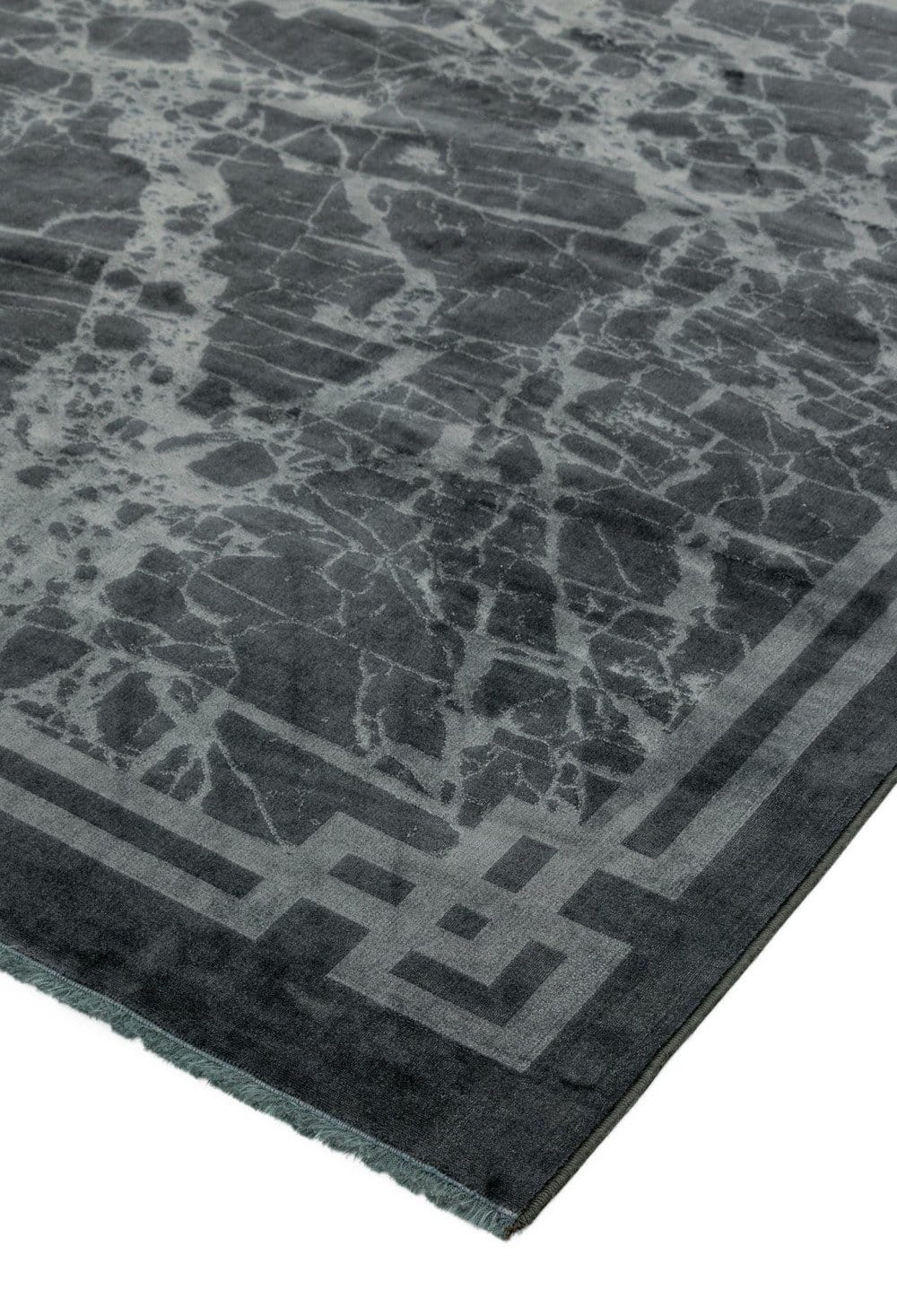 Laagpolig vloerkleed Easy Living Zehraya Grey Border