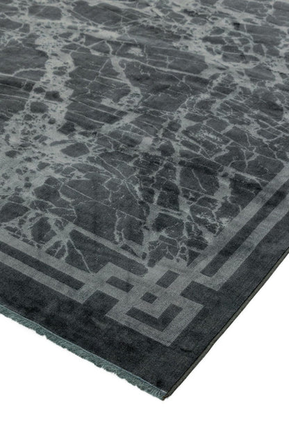 Laagpolig vloerkleed Easy Living Zehraya Grey Border