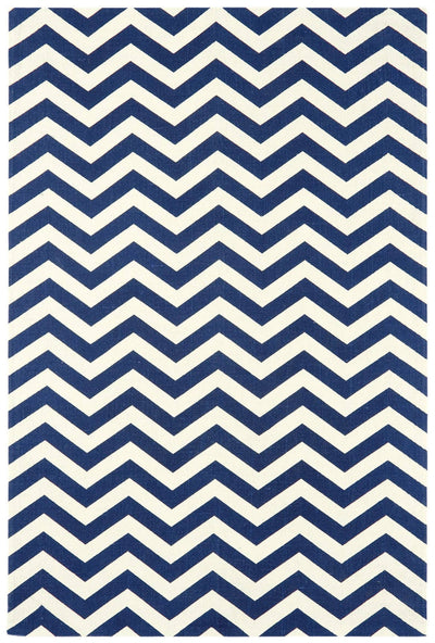 Laagpolig vloerkleed Easy Living Onix Rug 12 Zig Zag Blue