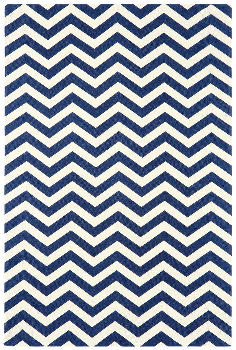 Laagpolig vloerkleed Easy Living Onix Rug 12 Zig Zag Blue