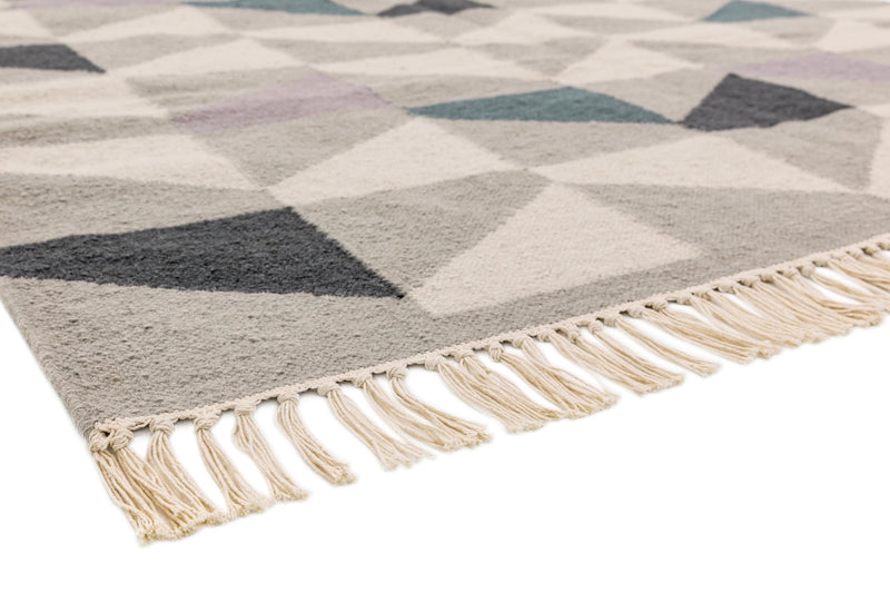 Laagpolig vloerkleed Easy Living Hackney Geo Heather
