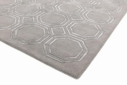 Laagpolig vloerkleed Easy Living Nexus Rug Octagon Silver