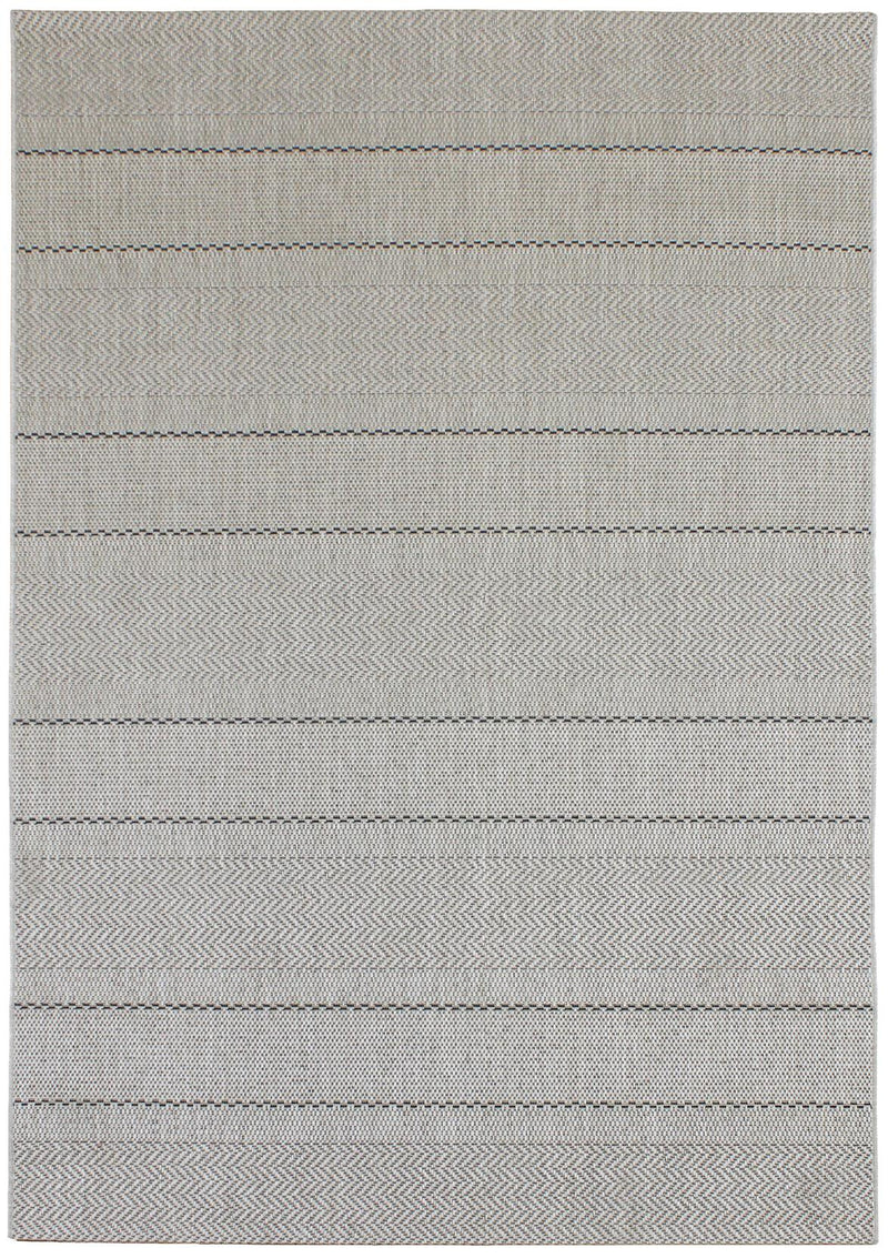Laagpolig vloerkleed Easy Living Patio Beige Stripe