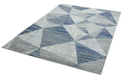 Laagpolig vloerkleed Easy Living Orion or014 Block Blue