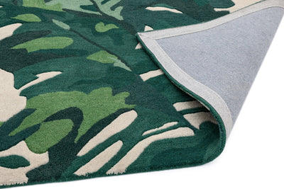 Laagpolig vloerkleed Easy Living Matrix Palm Green