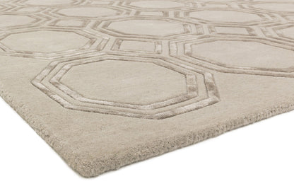 Laagpolig vloerkleed Easy Living Nexus Rug Octagon Beige