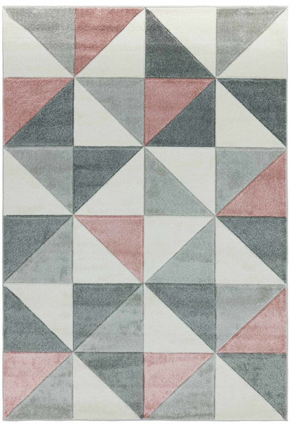 Laagpolig vloerkleed Easy Living Sketch Cubic Pink