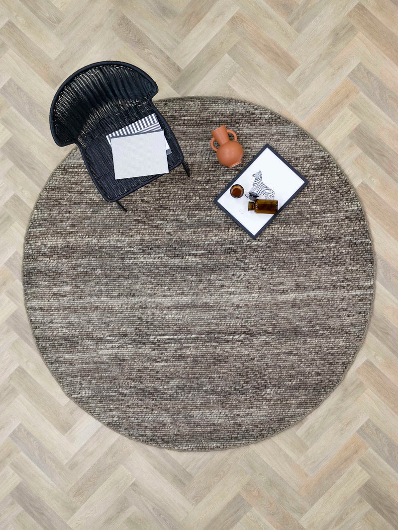 Vloerkleed MOMO Rugs Helsinki Brown Rond