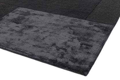 Laagpolig vloerkleed Easy Living Tate Tonal Textures Rug Charcoal